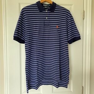 Polo by Ralph Lauren Mens Short Sleeve
Polo Shirt M Stripped Blue